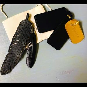 Coach Leather/Metal Feather & More Bag Charm!!
